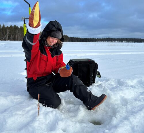 ice-fishing rovaniemi lapland finland